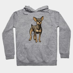 Dog - Miniature Pinscher - Black and Tan Hoodie